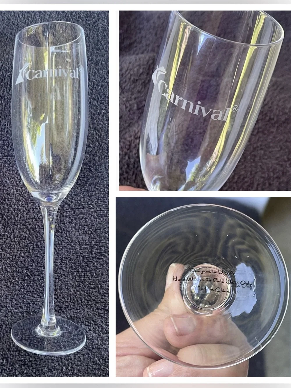 Carnival Cruise Champagne Flutes